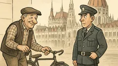 Vicc: Egy paraszt bácsi a Parlamentbe siet