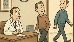 Vicc: Éves ellenőrzés az elmegyógyintézetben...